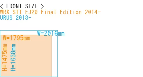 #WRX STI EJ20 Final Edition 2014- + URUS 2018-